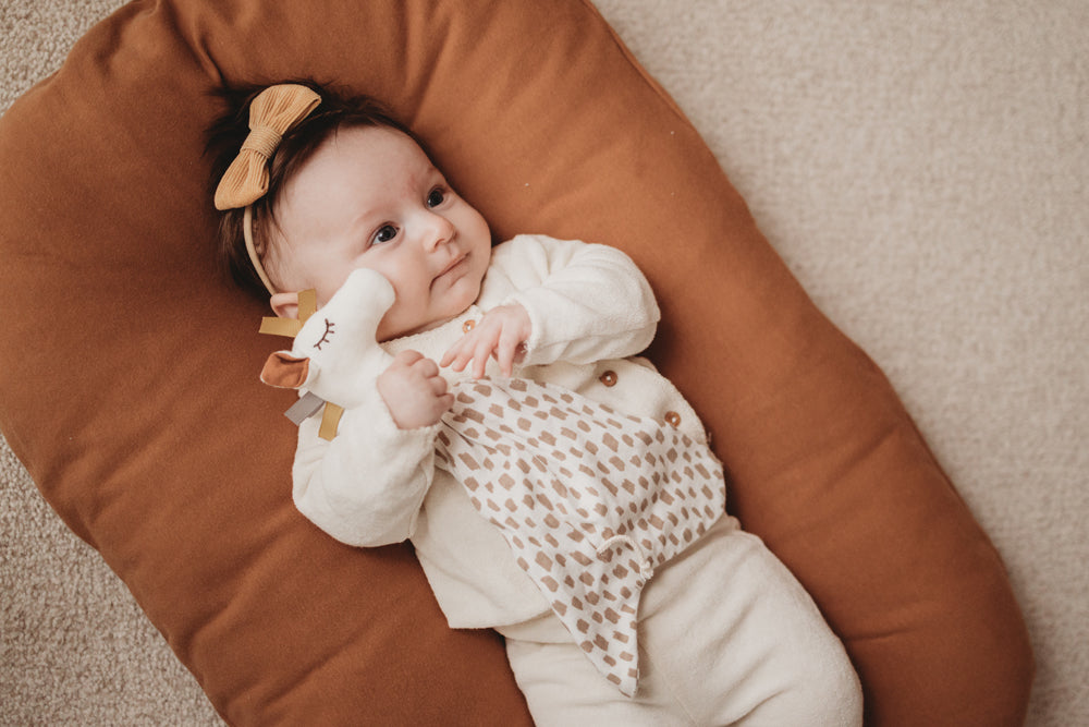 Lot de 3 Taches de girafe de poupée de serviette simple