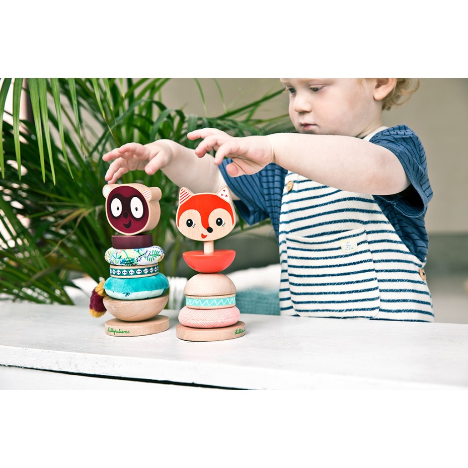 Lot de 2 Pyramide a empiler Alice