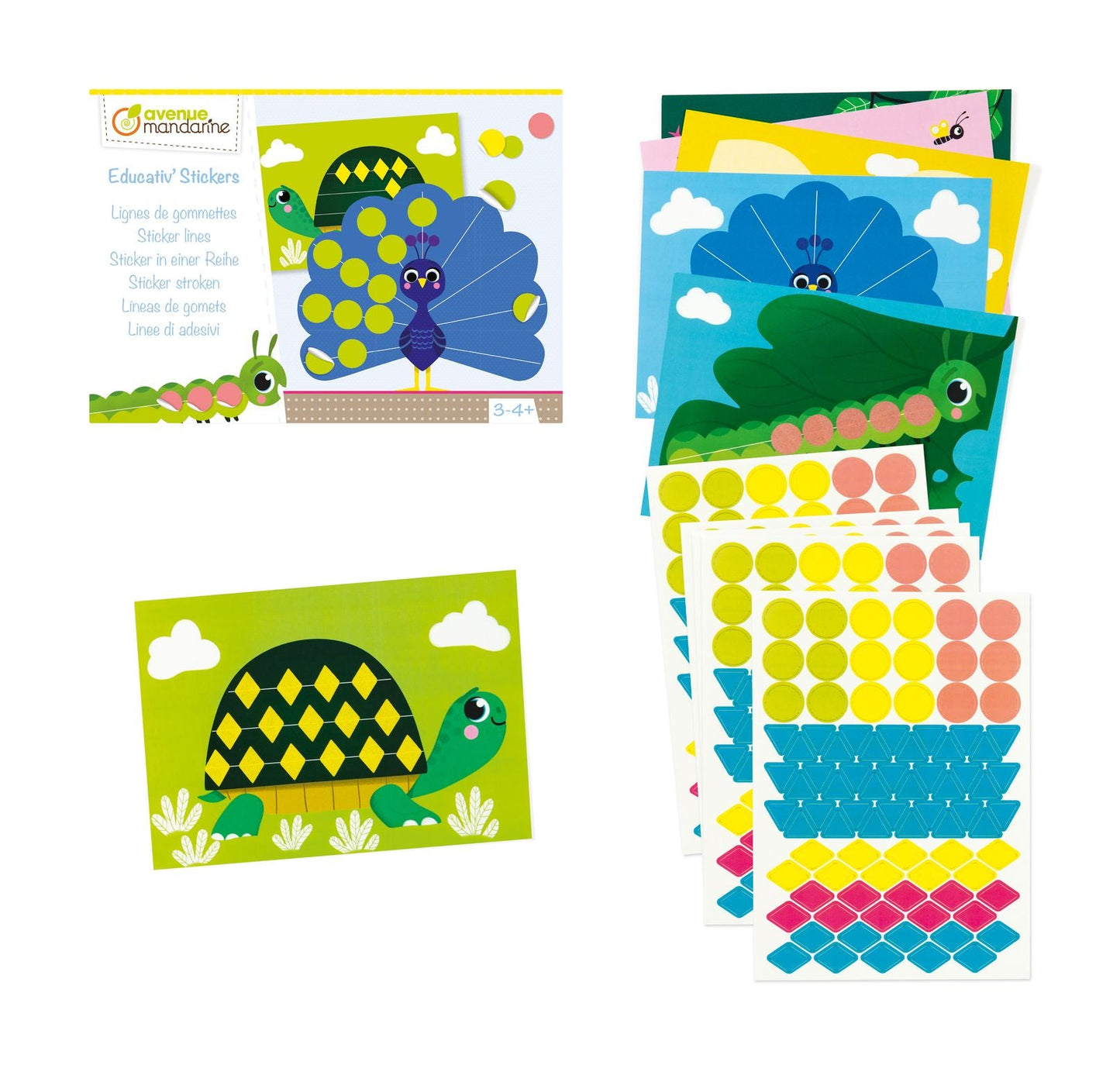 Boîte créative, Educativ' Stickers, Lignes de gommettes