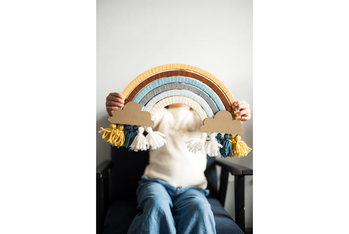 DIY arc en ciel miel bleu