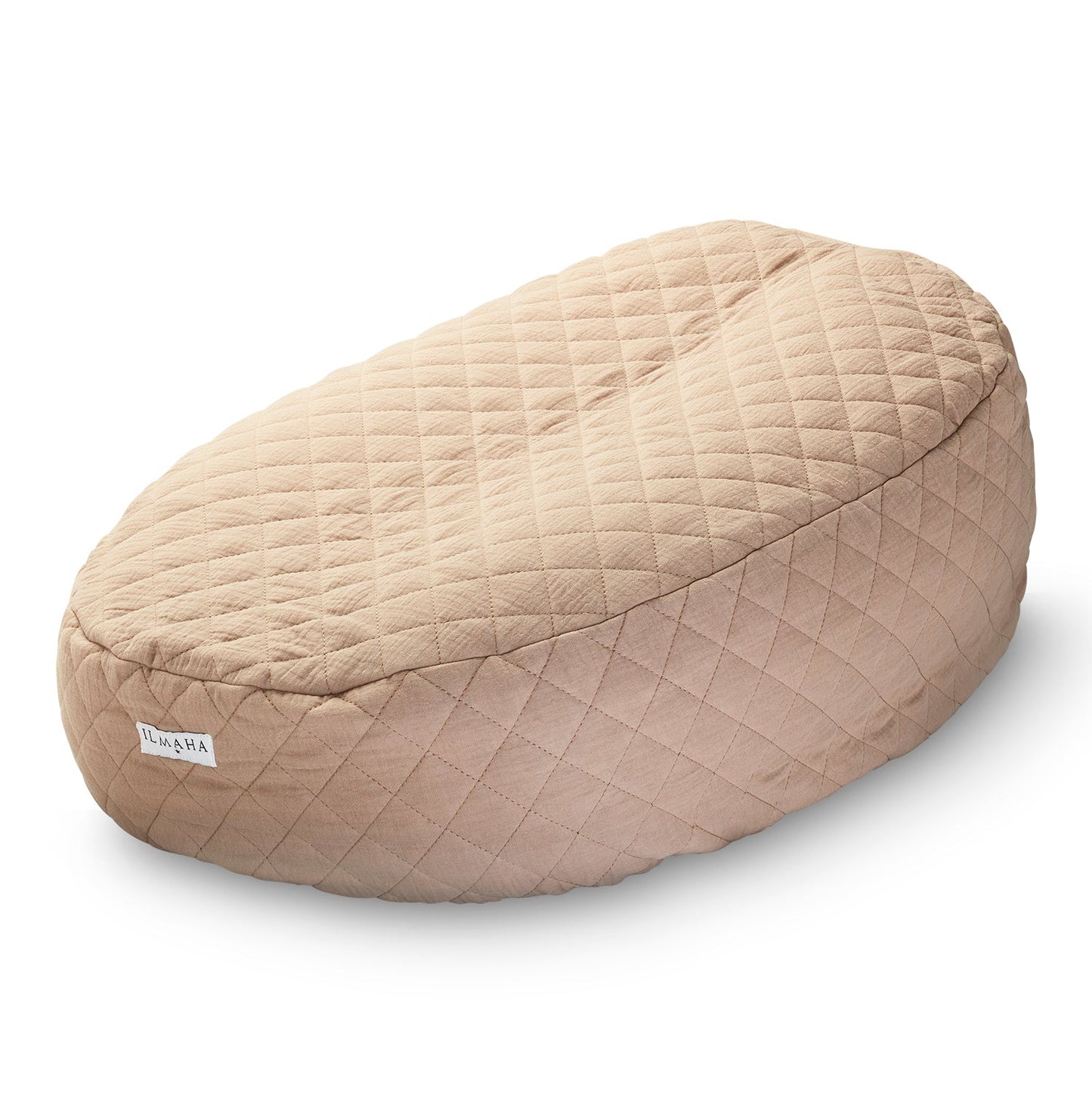 Housse Relax pour coussin d’allaitement en mousseline matelassée | Taupe
