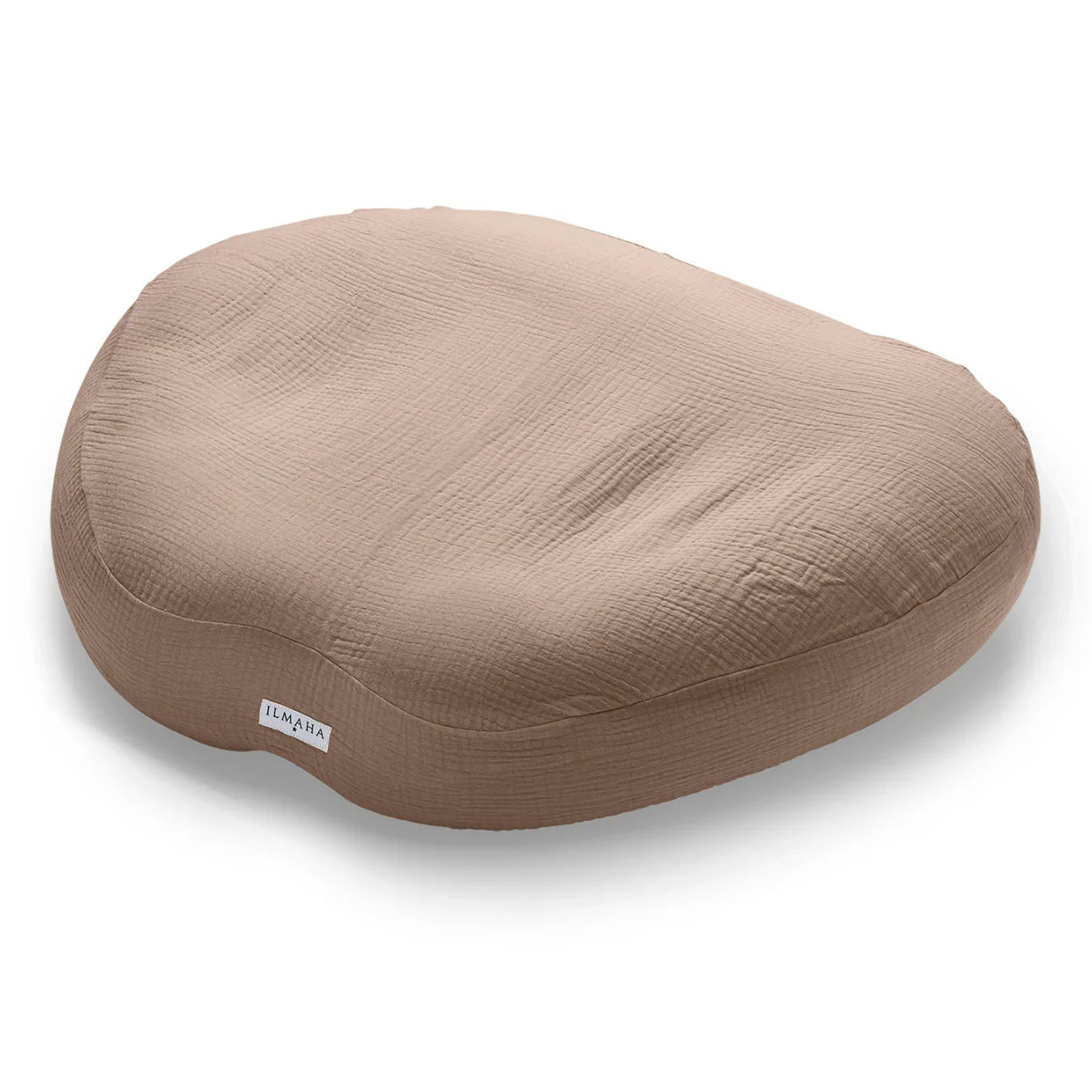 Housse Relax pour coussin d'allaitement jumeaux en mousseline | Taupe