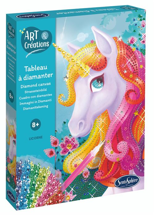Tableau à Diamanter - Licorne