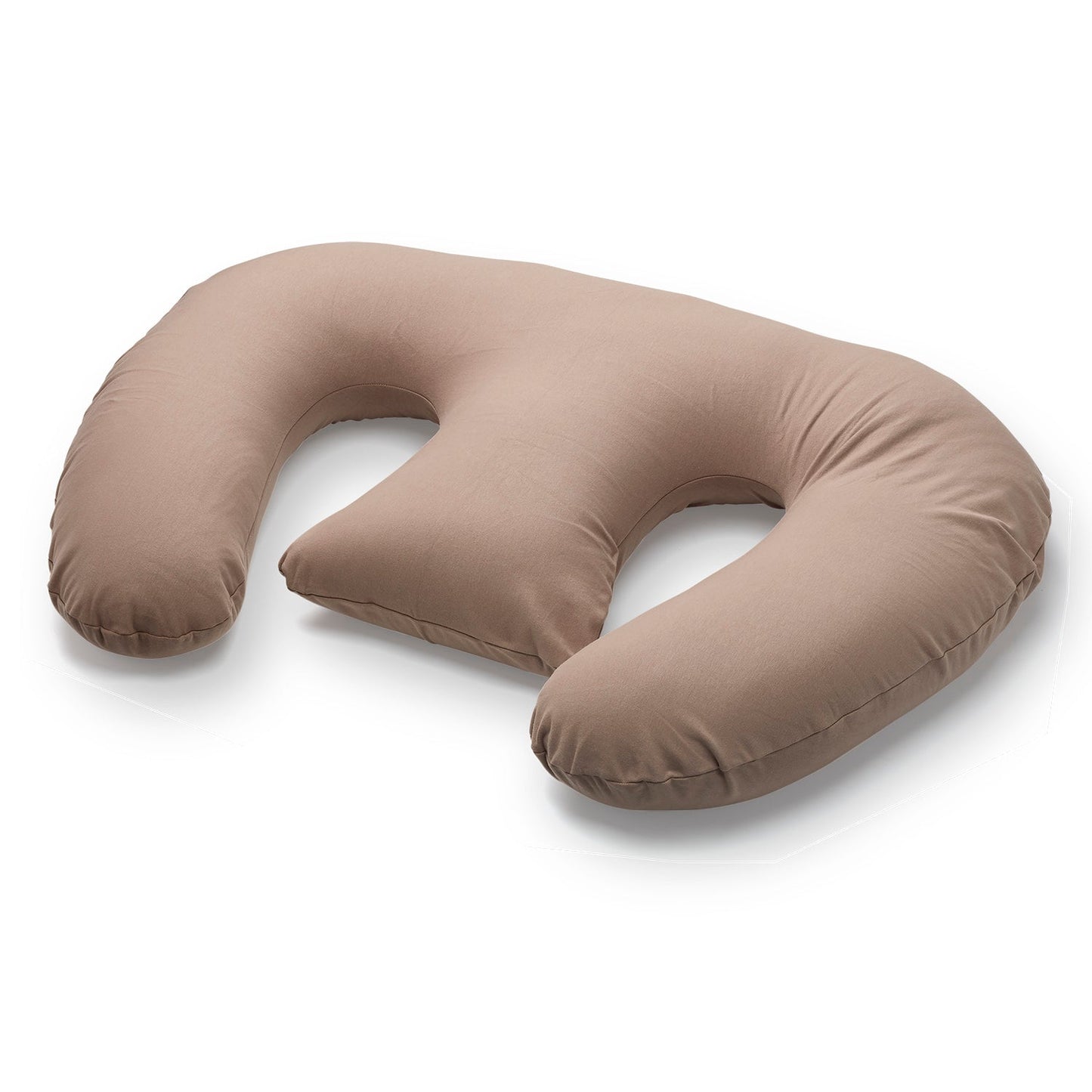 Coussin d’allaitement double en molleton doux | Taupe