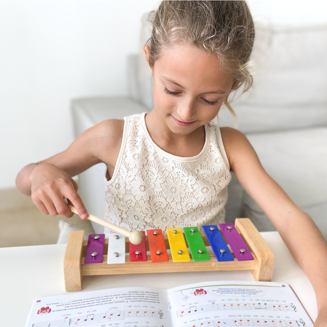 Lot de 3 Petits xylophones en bois