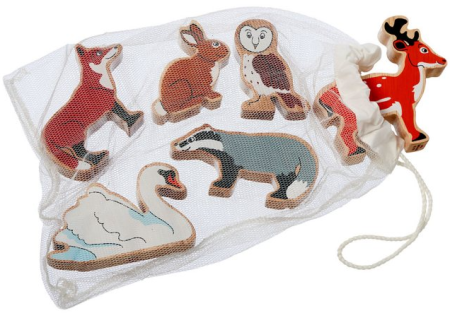 Sac de 6 animaux de la forêt