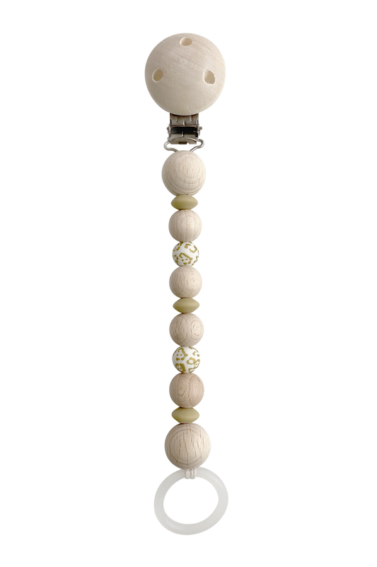 Lots de 3 Attache tétines Water Print/Dark Sand