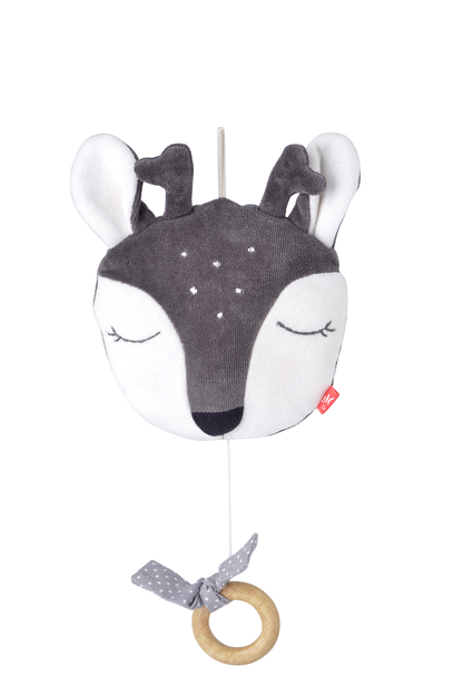 Lot de 3 Boîtes à musique cerf faon