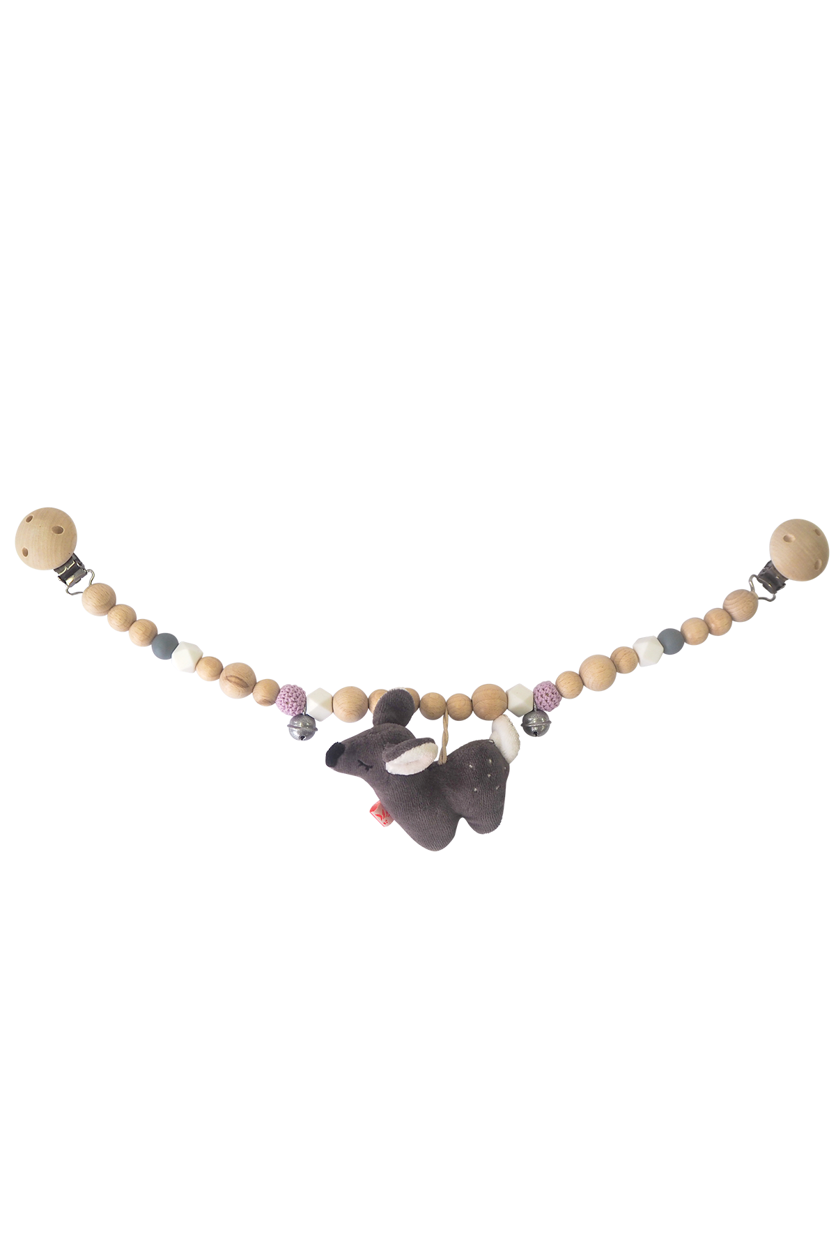 Lot de 3 Chaînes de poussette cerf faon