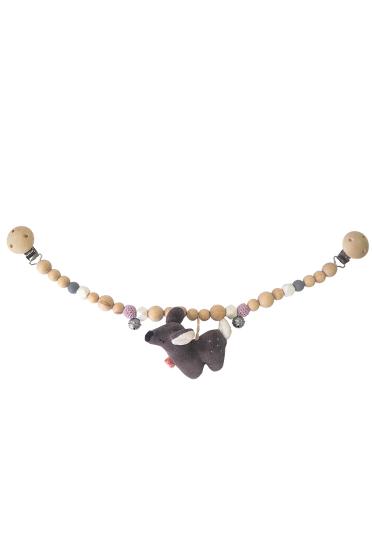 Lot de 3 Chaînes de poussette cerf faon