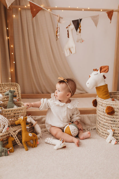 Lot de 3 Hochets boule girafe