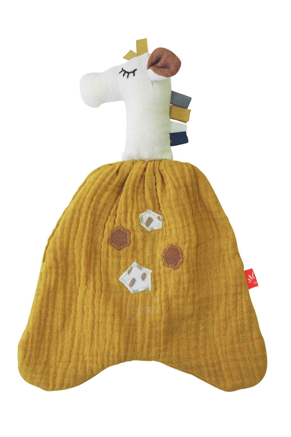 Lot de 3 Serviettes Simple Poupée Girafe Moutarde