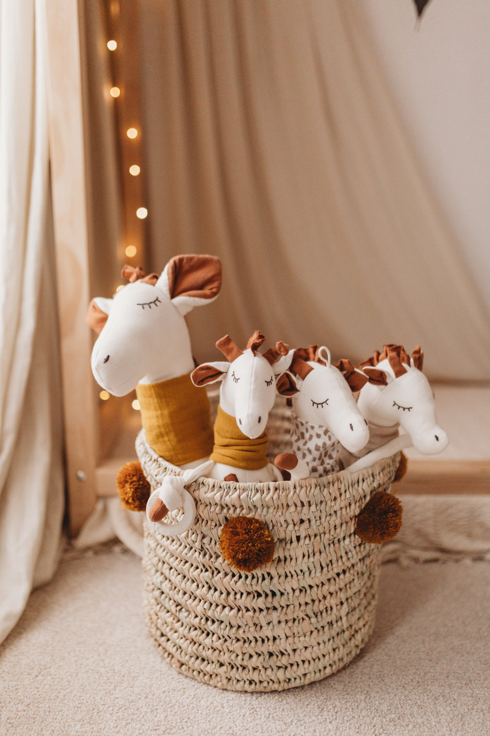 Lot de 2 Jouets d'activité girafe