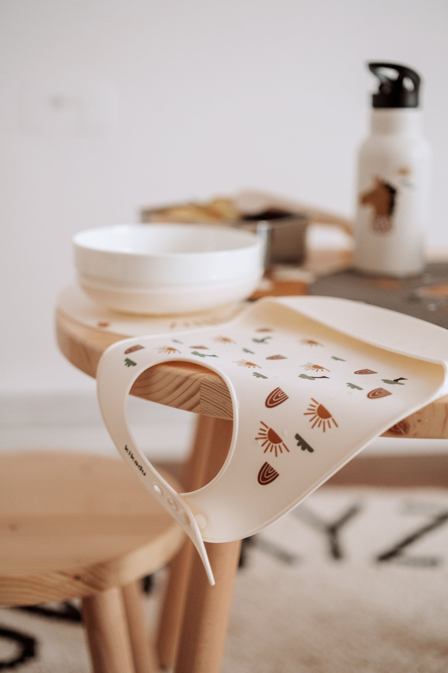 Lot de 3 Bavoirs silicone Giraffe Nature