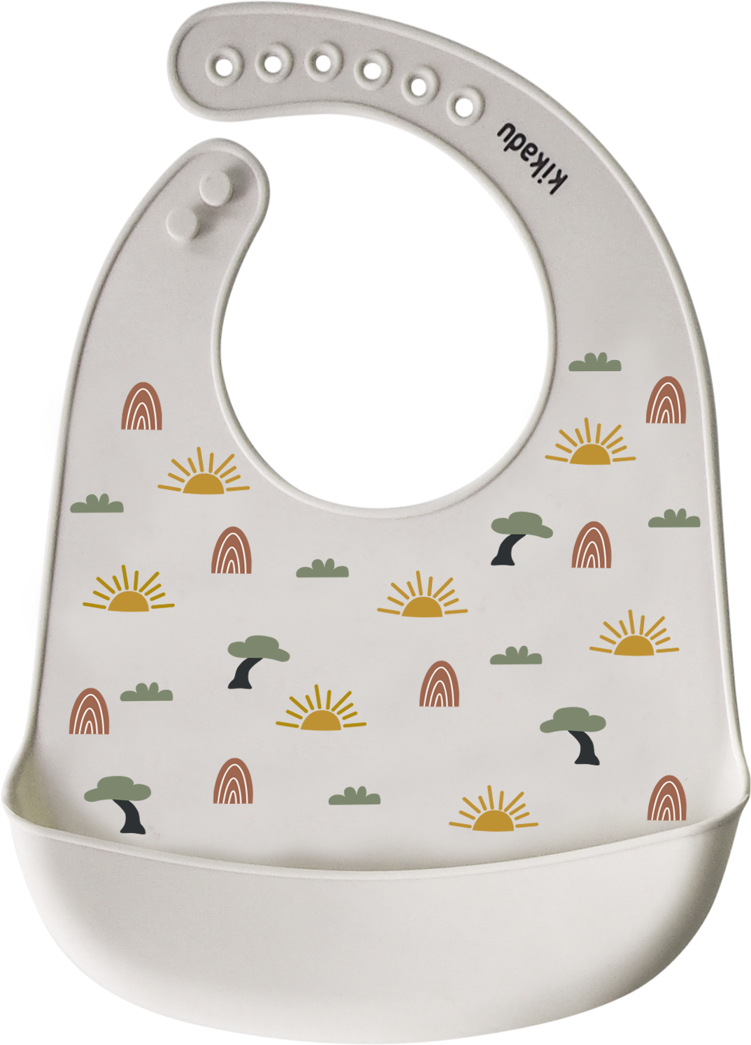 Lot de 3 Bavoirs silicone Giraffe Nature