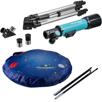 Télescope à Lentille 50/360 avec tente bleu