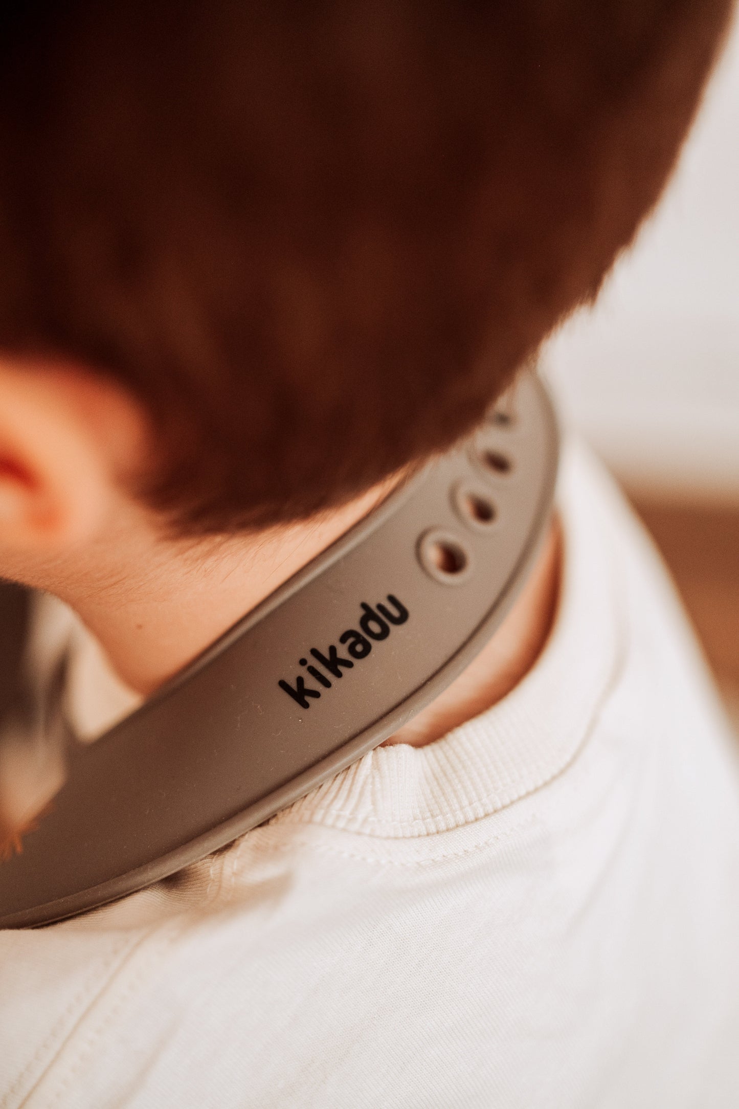 Lot de 3 Bavoirs silicone Zèbre Gris