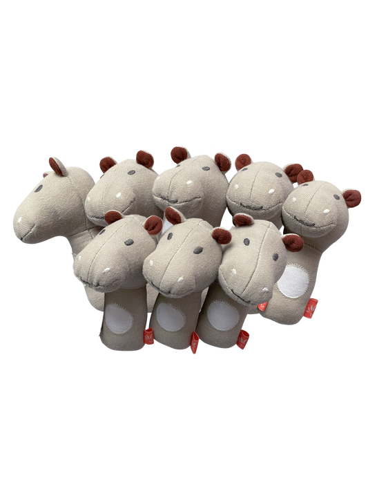 Lot de 8 Mini Jouets de saisie Hippo