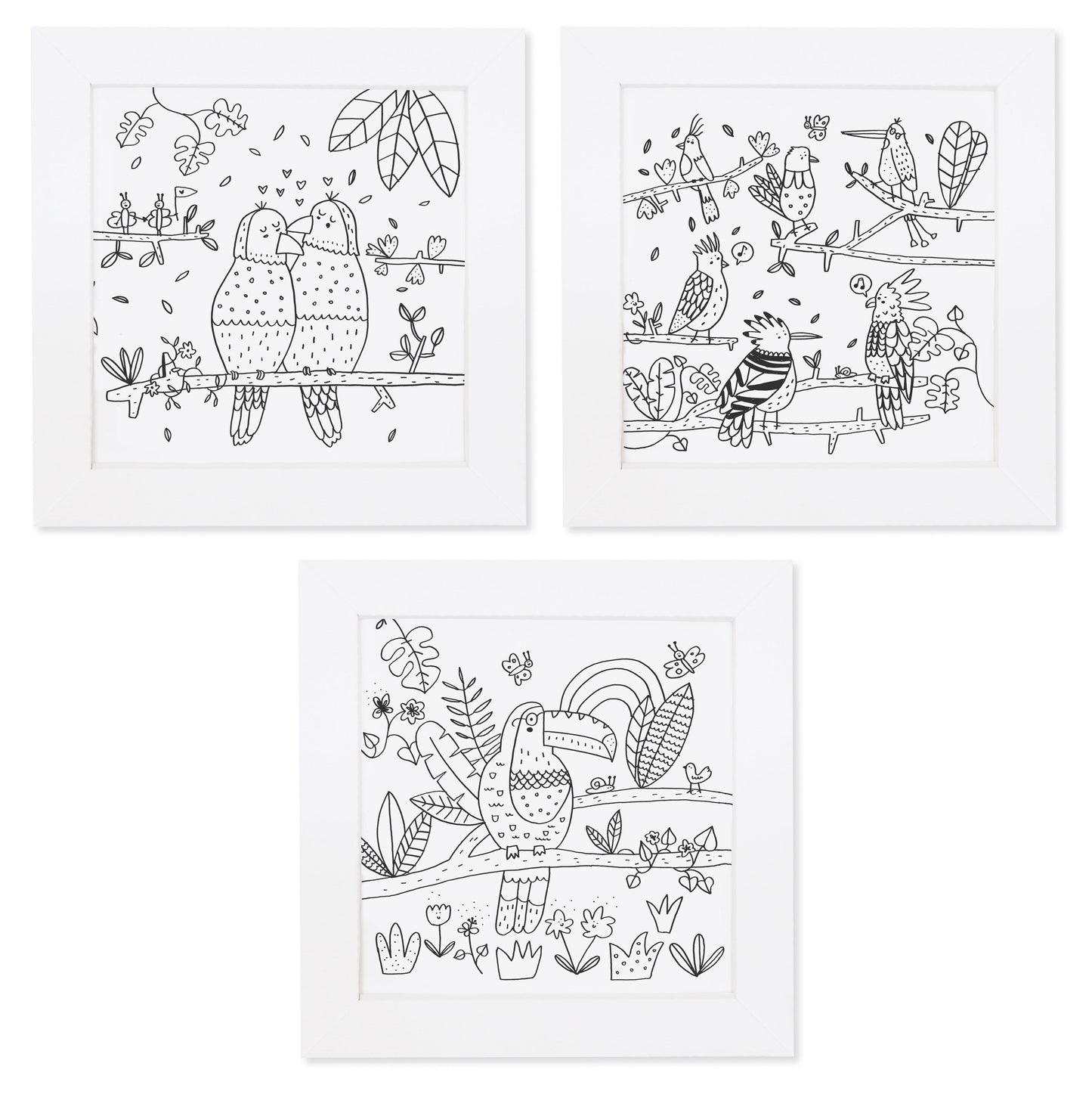 mes TABLEAUX EXOTIQUES À COLORIER