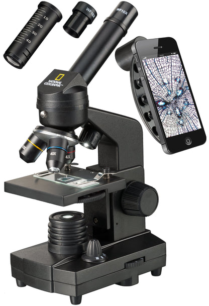 Microscope avec Support pour Smartphone 40x-1280x
