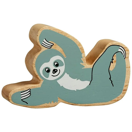 Paresseux bois naturel peint