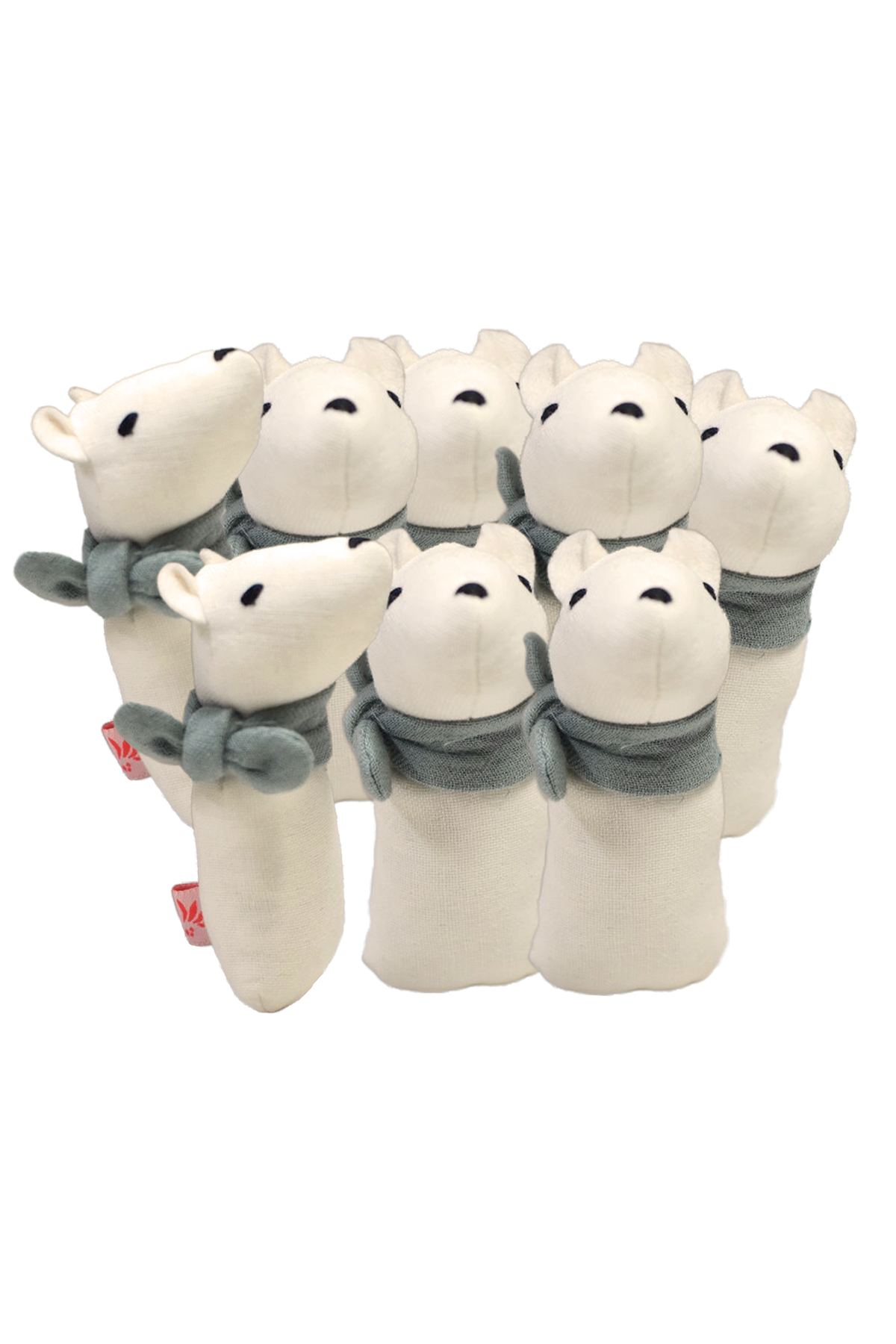 Lot de 8 Mini Jouets de saisie Ours Polaire