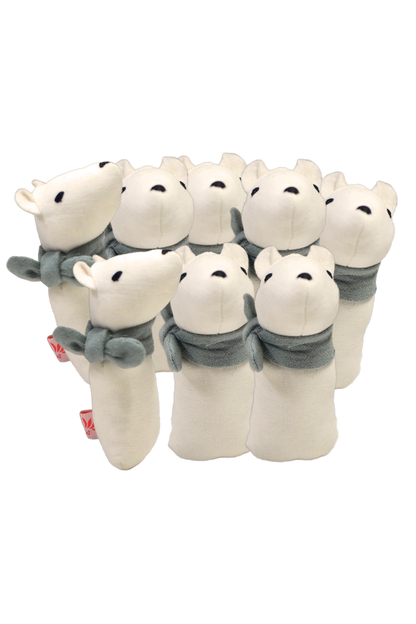 Lot de 8 Mini Jouets de saisie Ours Polaire