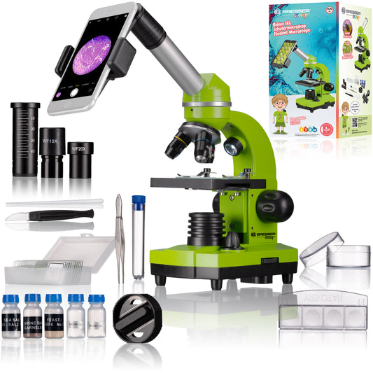 Microscope étudiant Biolux SEL - vert