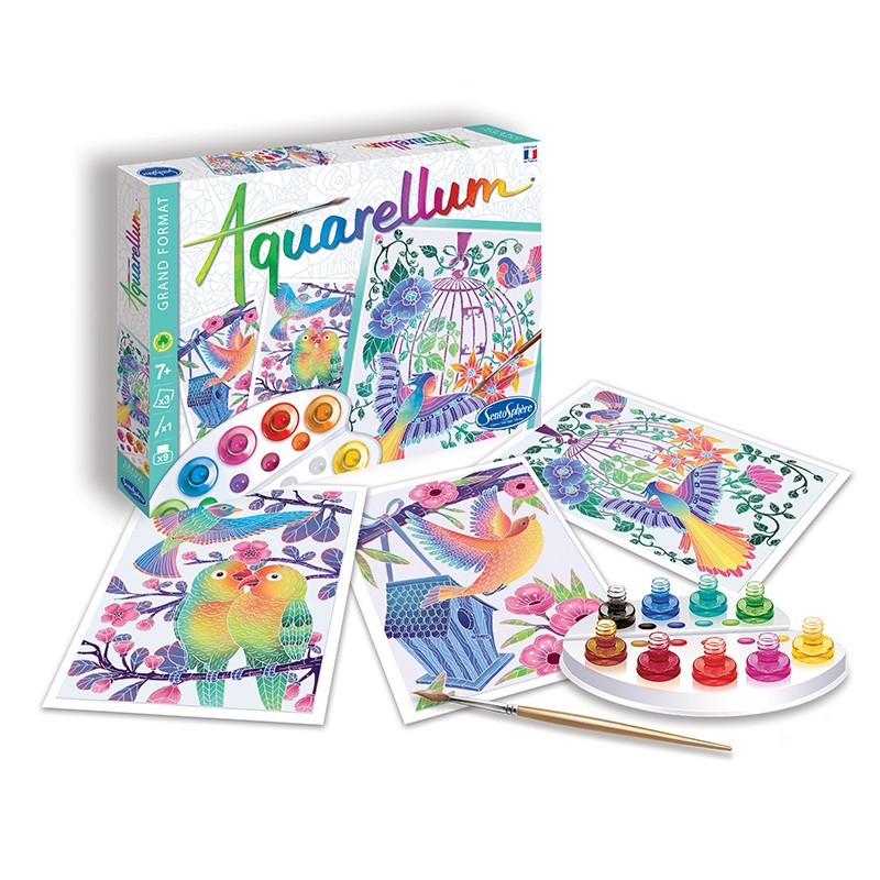 Les Oiseaux s'envolent - Aquarellum