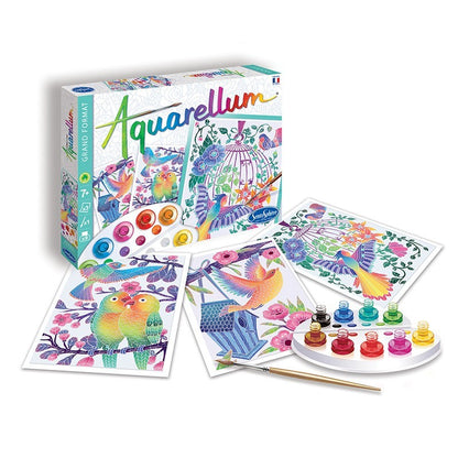 Les Oiseaux s'envolent - Aquarellum