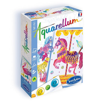 Mini Aquarellum - Chevaux Manège