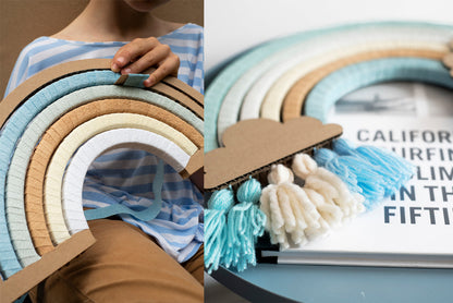 DIY arc en ciel plage