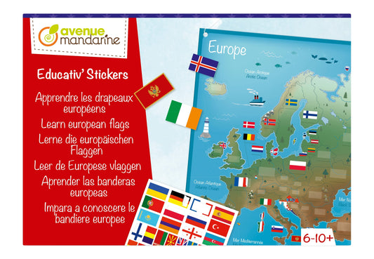 Boîte créative, Apprendre les drapeaux européens