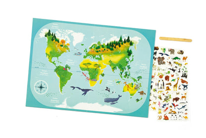 Boîte créative, Decalco Mania, Planisphère