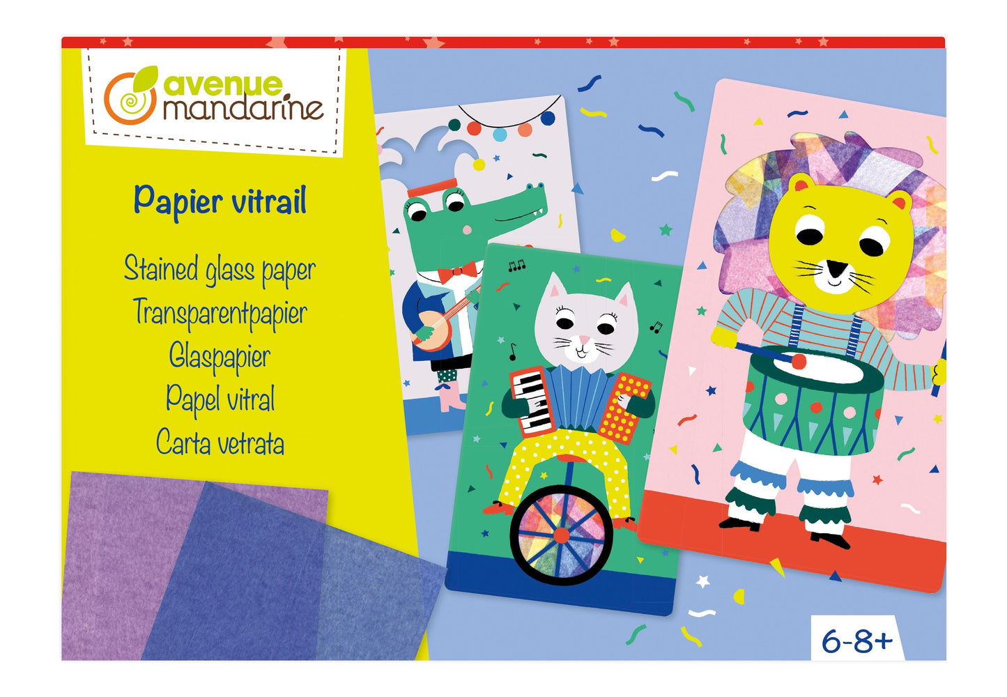 Boîte créative, Papier vitrail