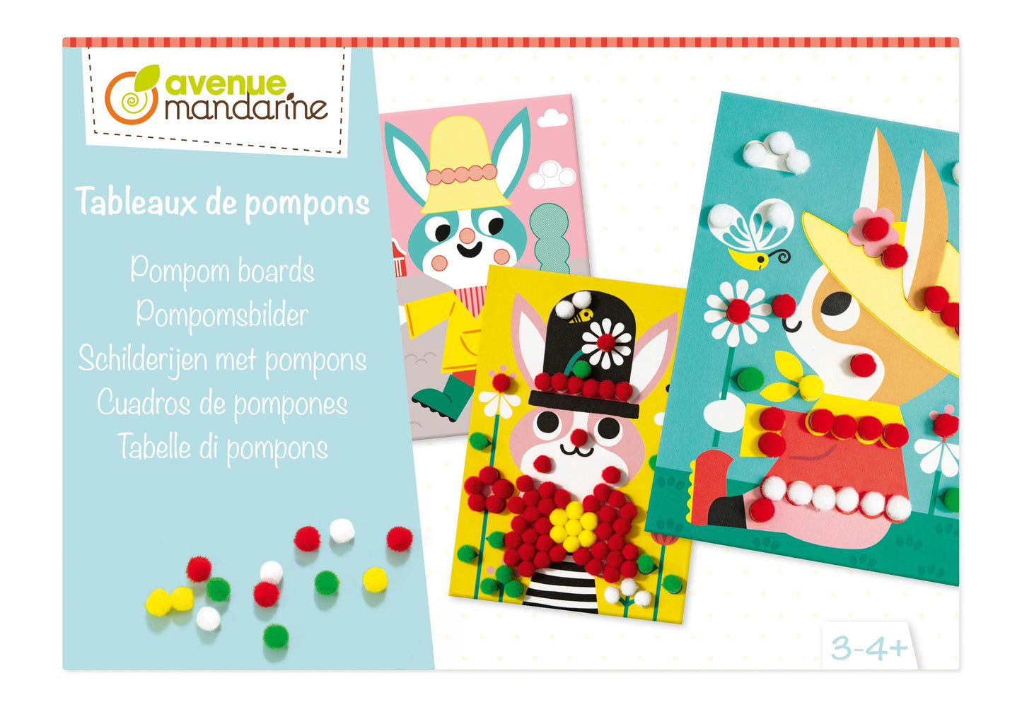 Boîte créative, Tableaux de pompons