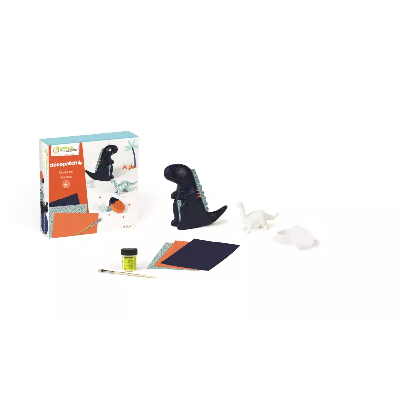 Coffret créatif, Décopatch, Dinosaures