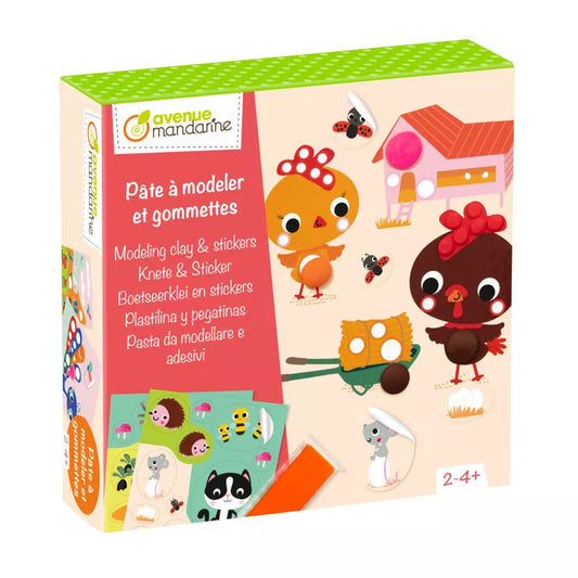 Coffret créatif, Pâte à modeler et gommettes