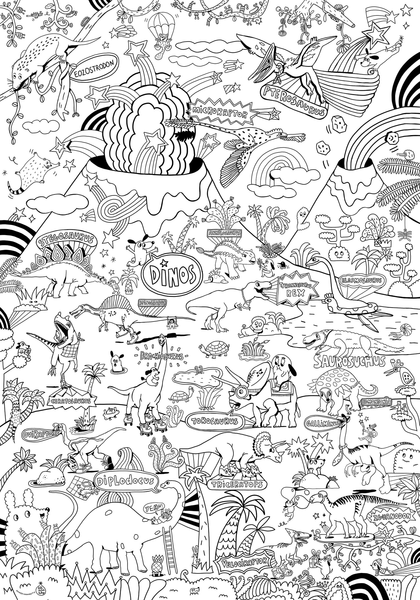 mon POSTER "Dinosaures"