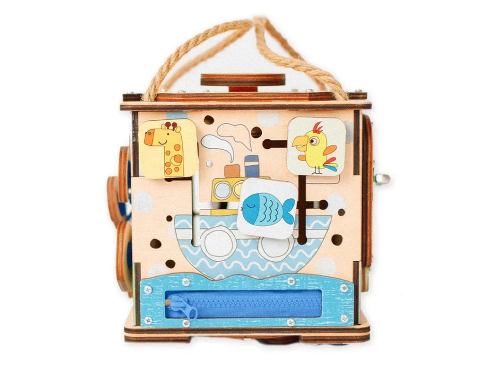 Tableau d'activités cube avec LED pour le voyage