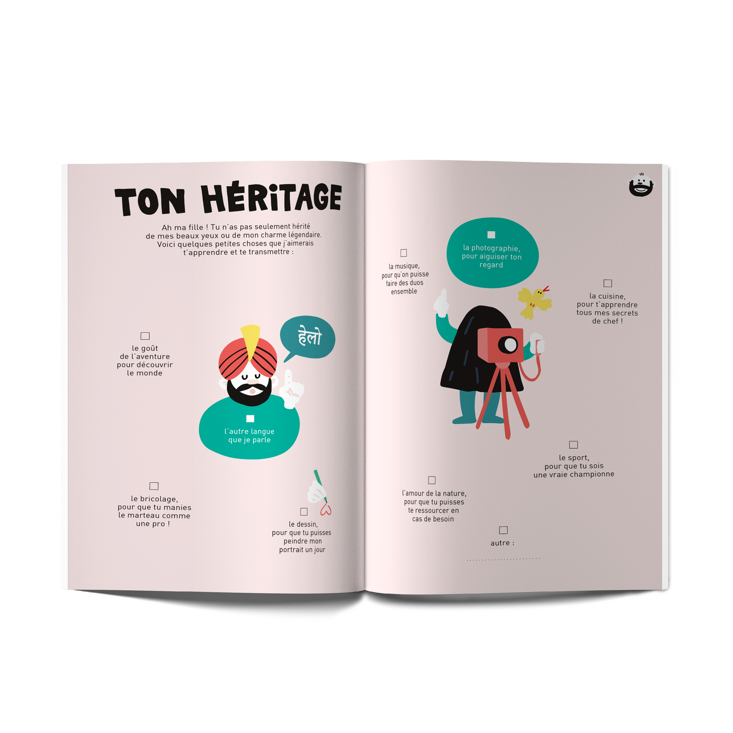 Tel père, telle fille - Livre à remplir à 2