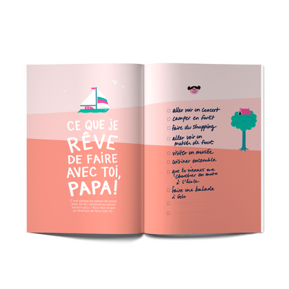 Tel père, telle fille - Livre à remplir à 2