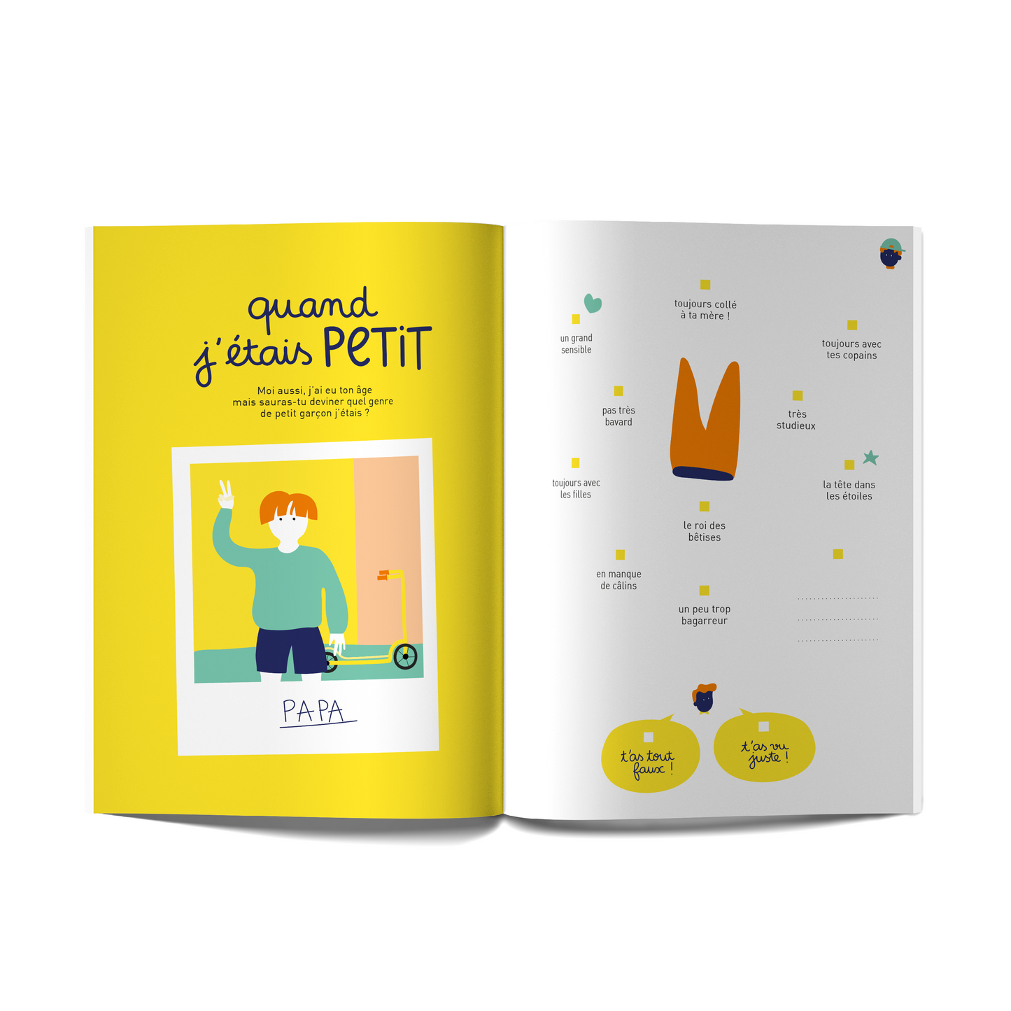 Tel père, tel fils - Livre à remplir à 2