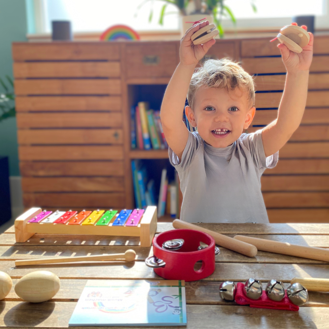 Set d'instruments de musique 16 pièces en bois