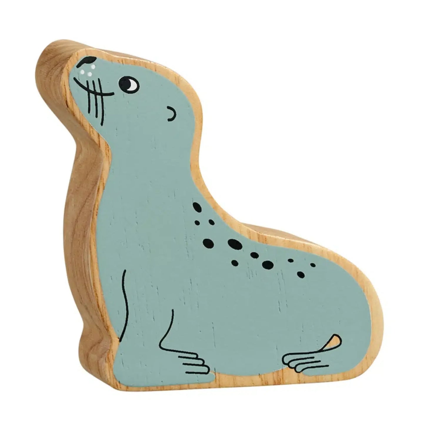 Otarie bois naturel peint