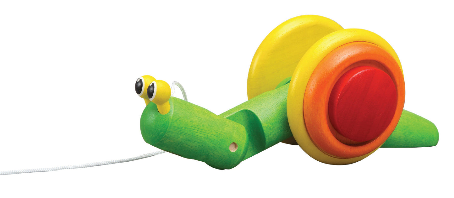 Escargot à Tirer en bois