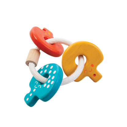 Hochet Clefs Bébé en bois