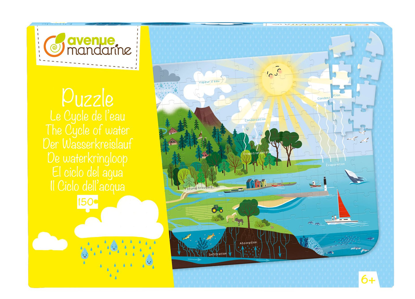 Puzzle éducatif, Le cycle de l'eau