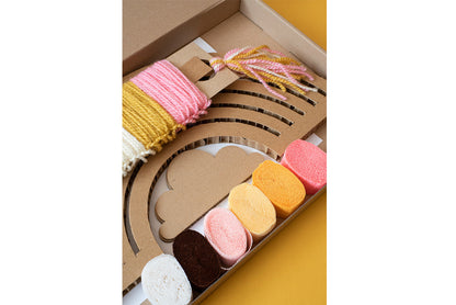 DIY arc en ciel miel rose