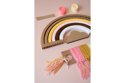 DIY arc en ciel miel rose